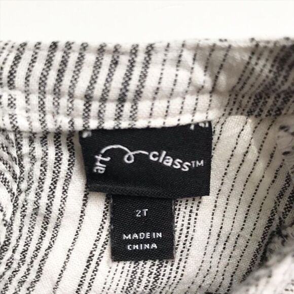 Artclass stripe embroidered sleeve dress EUC 2T - Picture 5 of 6